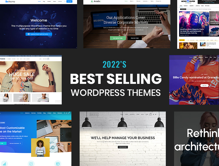 15+ Best Selling WordPress Themes – WordPress Templates in 2022