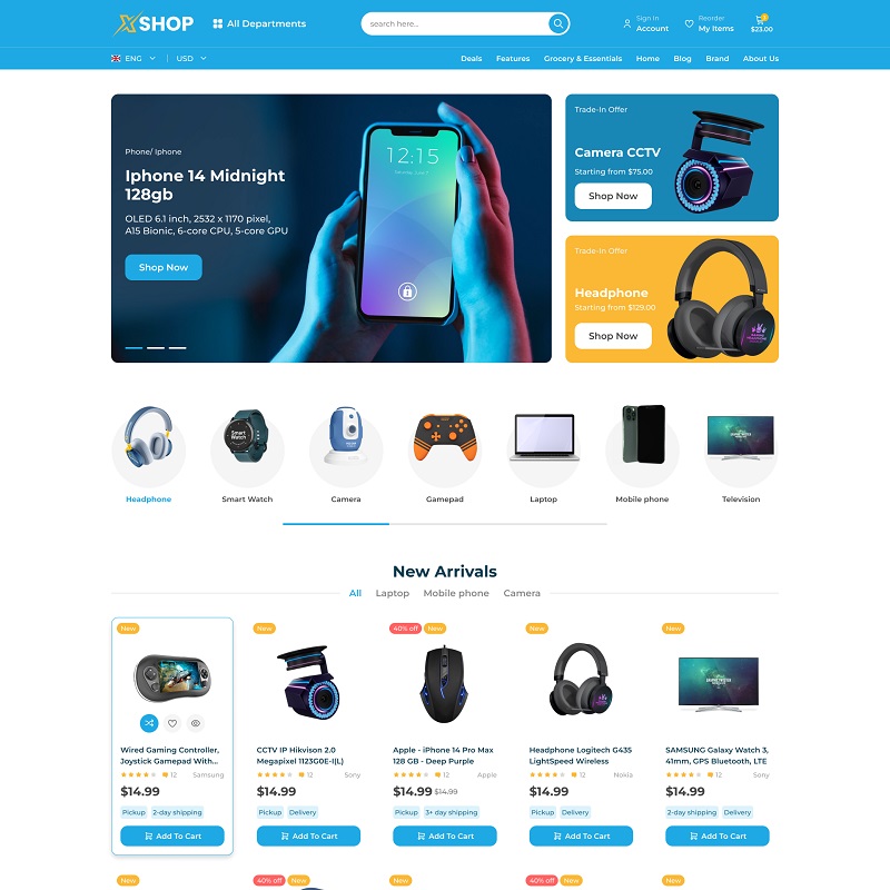 XShop - Multipurpose Responsive Electronic Magento 2 Theme - Image 3