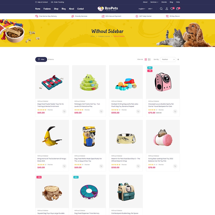 BzoPets - Best eCommerce Animals & Pets Store Magento 2 Theme - Image 3