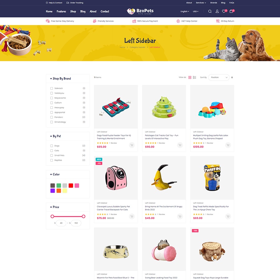 BzoPets - Best eCommerce Animals & Pets Store Magento 2 Theme - Image 4