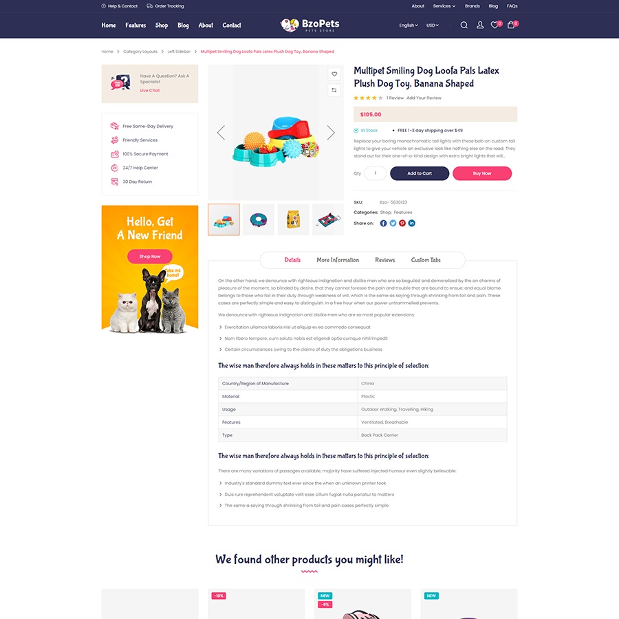 BzoPets - Best eCommerce Animals & Pets Store Magento 2 Theme - Image 5