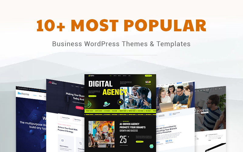 10+ Most Popular and Best Business WordPress Themes & Templates