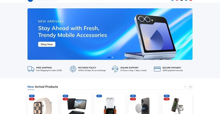 Zagg Free – Electronics & Accessories Free WooCommerce Theme